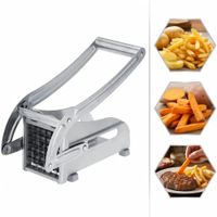 Cortadora de Papas Fritas Profesional Acero Inoxidable - Picador con 2 Cuchillas
