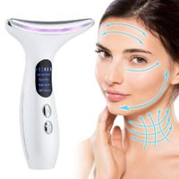 MASAJEADOR FACIAL 7 LUCES LED CON CALOR VIBRACIÓN Y EMS