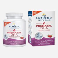 Nordic Naturals Prenatal DHAOmega-3  Vitamina D3 Fresa  120 Cápsulas