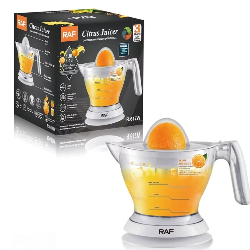 Extractor De Zumo De Citricos Electrico con Tapa Conica Extractor