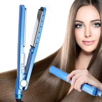 Plancha Laceador Nano Titanium Sky Blue Para todo Tipo de Cabello