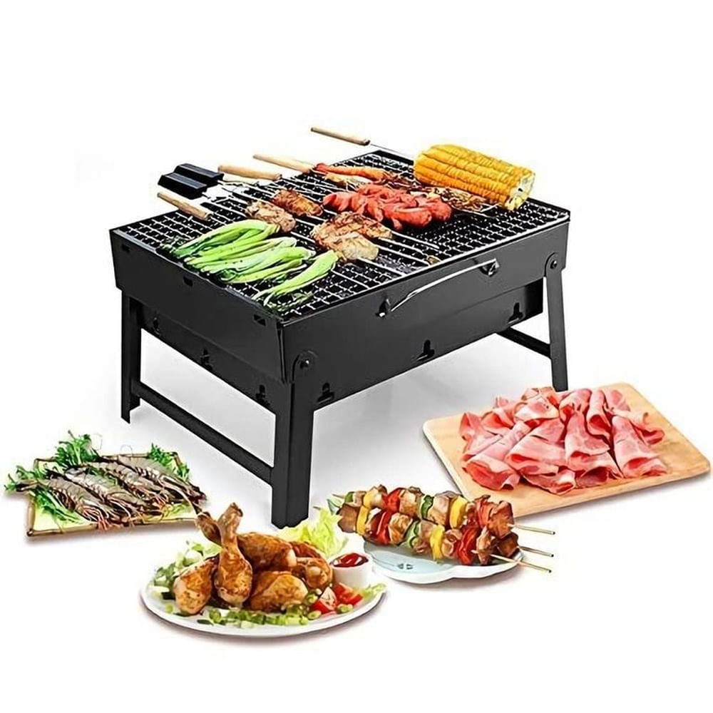 Parrilla Grill para Carbon Plegable Portatil Camping Jardin
