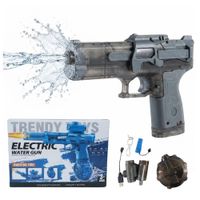 PISTOLA DE AGUA RECARGABLE LUCES LED MULTICARGA NERF NIÑOS Y ADULTOS GR