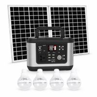 Estación de Energía Incluye Panel Solar 60W y Salida 110V