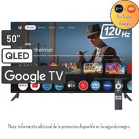 Televisor Blakline 50 Pulgadas QLED UHD 4K Google TV BL50-T6210QD Promoción
