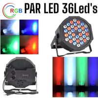 Par LED de 3Watt de 36Leds RGB AutoSound DMX520 Reflector Luces Color