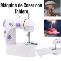 Máquina de Coser Familiar Portátil con Tablero - Incluye Luz y Pedal para Mayor Precisión