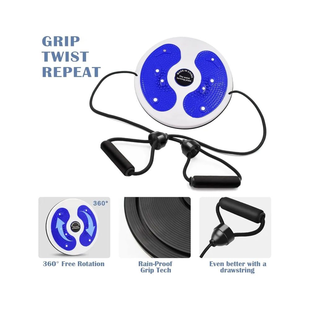 Disco De Balance Twister Quema Grasa Abdominal Con Ligas Elásticas