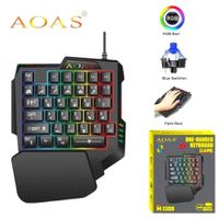 Teclado Numérico Gamer AOAS M-1100 RGB Ergonómico con Pad