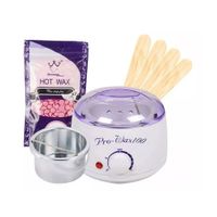 Kit Depilación Profesional Olla Derretidor + Cera 100g + Palitos Aplicadores