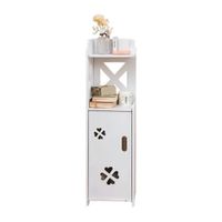 ORGANIZADOR DE TRUPÁN BLANCO 70 CM CON PUERTA DECORATIVA
