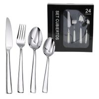 Set de Cubiertos Premium de 24 Piezas de Acero Inoxidable
