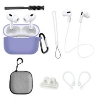 Kit 8 en 1 de Accesorios para AirPods Pro 2da  Generación  PURPLE