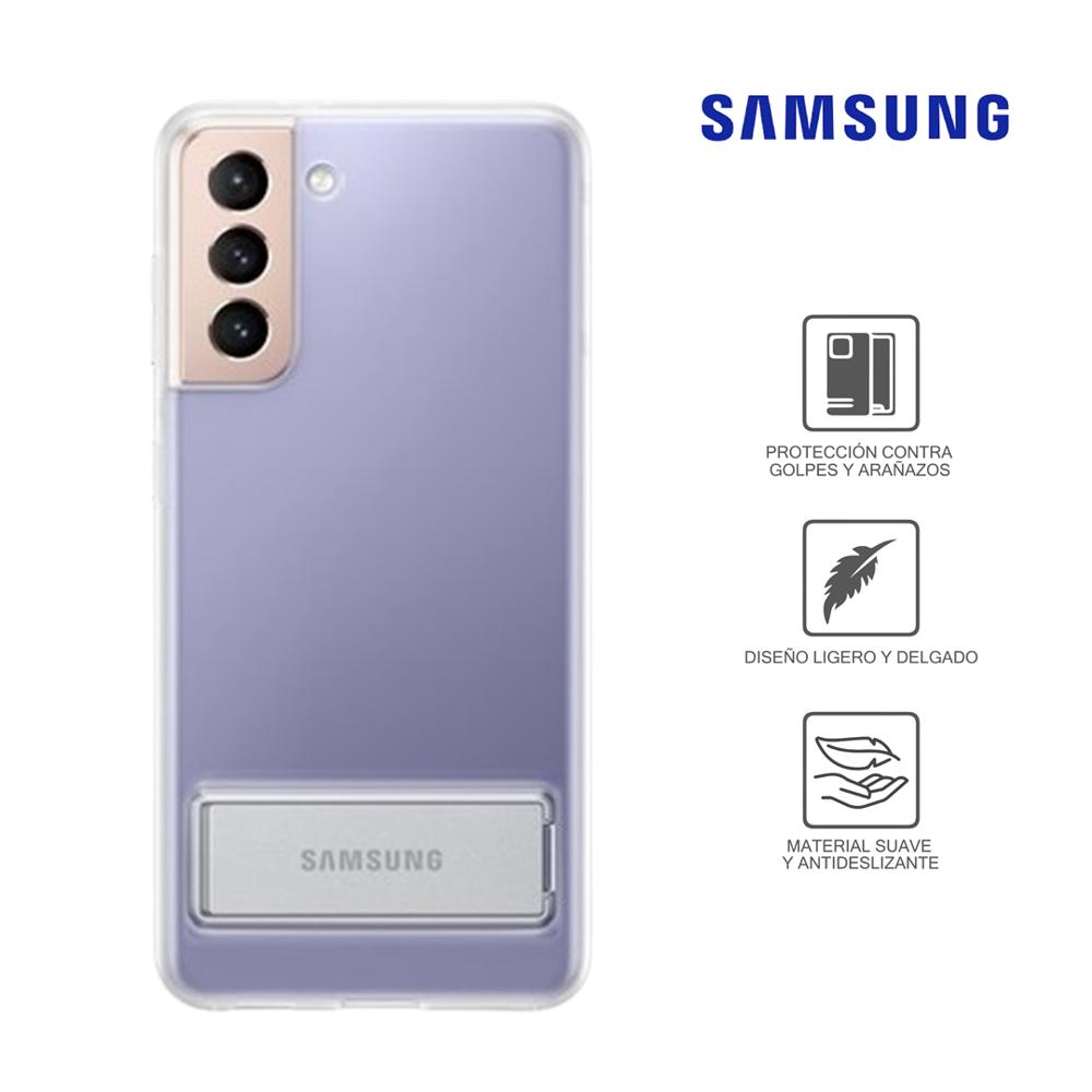 Case Samsung Galaxy S21 Clear Standing Cover Transparente Original