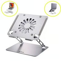 Soporte de Aluminio con Ventilador para Laptop Tablet