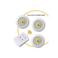 Luz Led White de Control Remoto Inalámbrico Juego por 3 Piezas