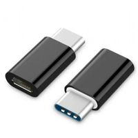 Adaptador Conector Micro USB V8 Hembra a Tipo C Macho