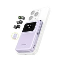 Ugreen Power Bank Inalámbrico 10000mah 20w Qi 7.5w Lila