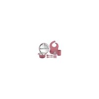 KIT DE ALIMENTACION ACERO CLASICO (8PZ) PARA BEBE GUINDA