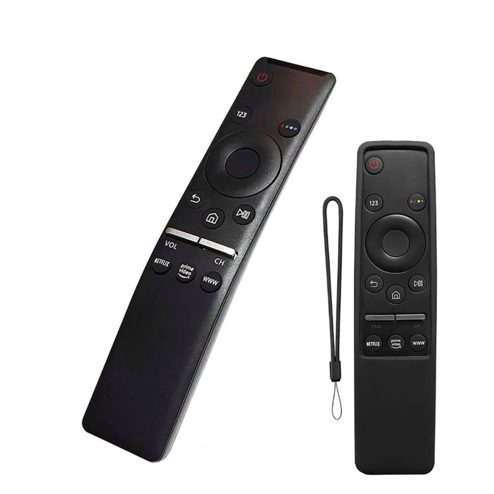 Control remoto Tv samsung led uhd 4k con funda negro antigolpes