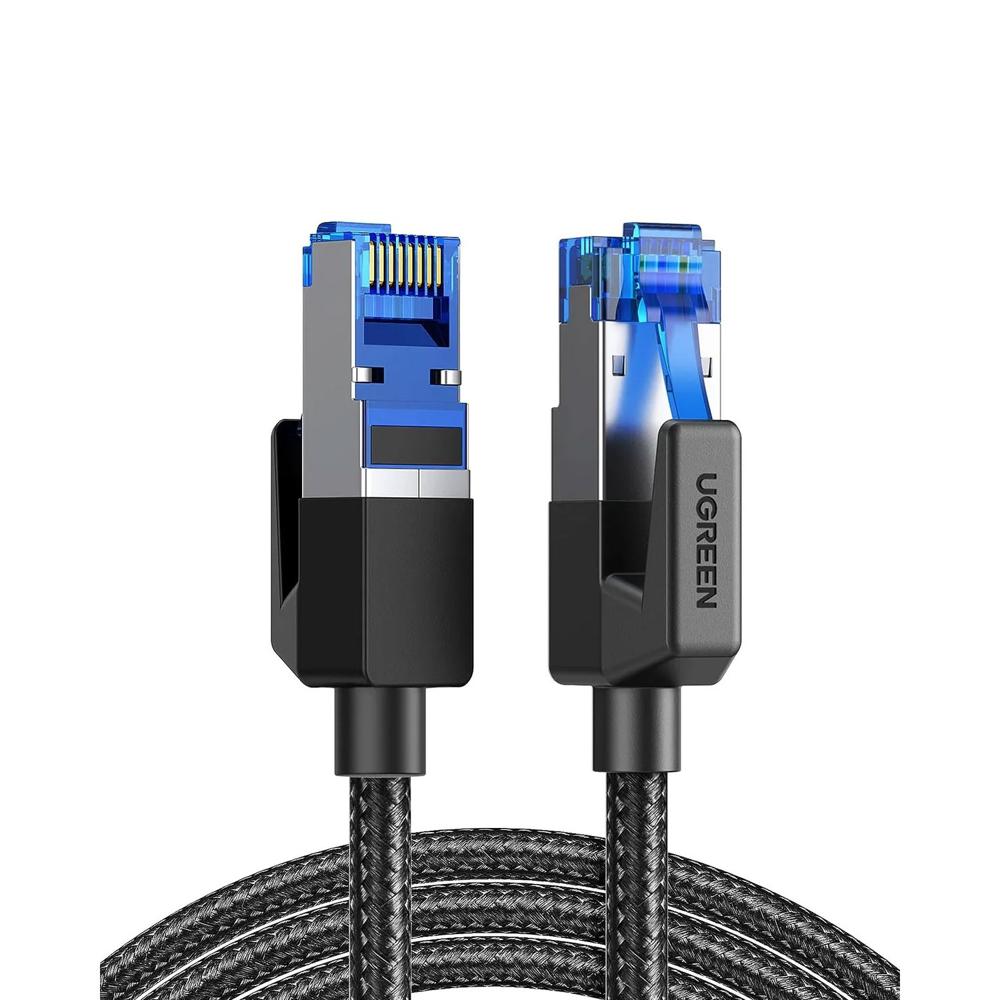 Cable de Red Ugreen Cat 8 Cobre Puro Trenzado 15M Negro 30799-NW153