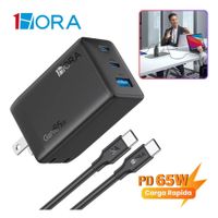 Cargador Carga Rápida 65W 1HORA y Cable Tipo C