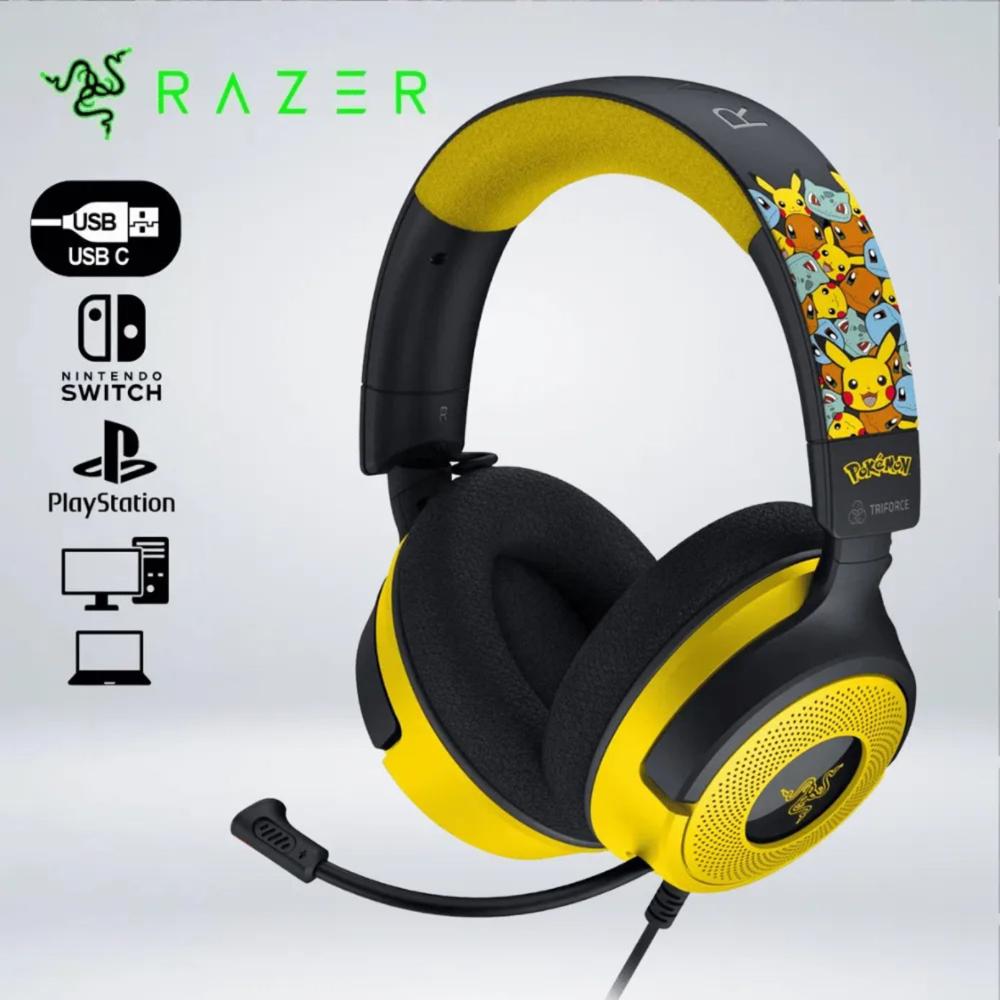 AUDIFONO GAMER KRAKEN V4 X POKEMON RGB USB-C SONIDO 7.1 HYPERCLEAR