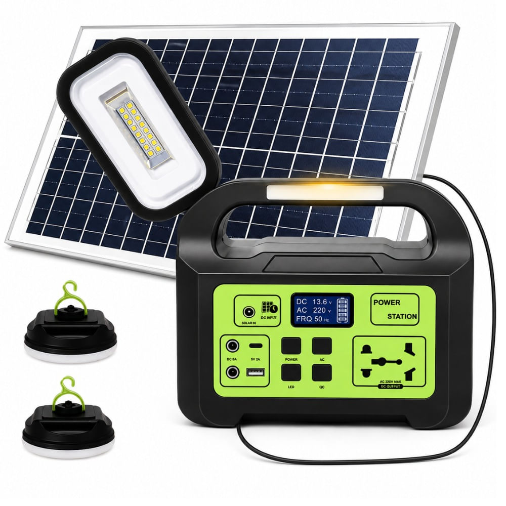 Estación De Energía Portátil Sanci 150w Con Panel Solar 40w