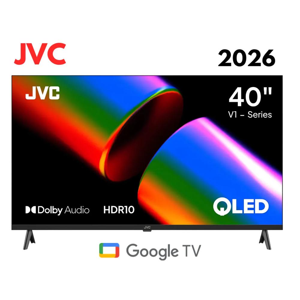 Televisor JVC 40 FHD QLED Google TV mas Antena Digital