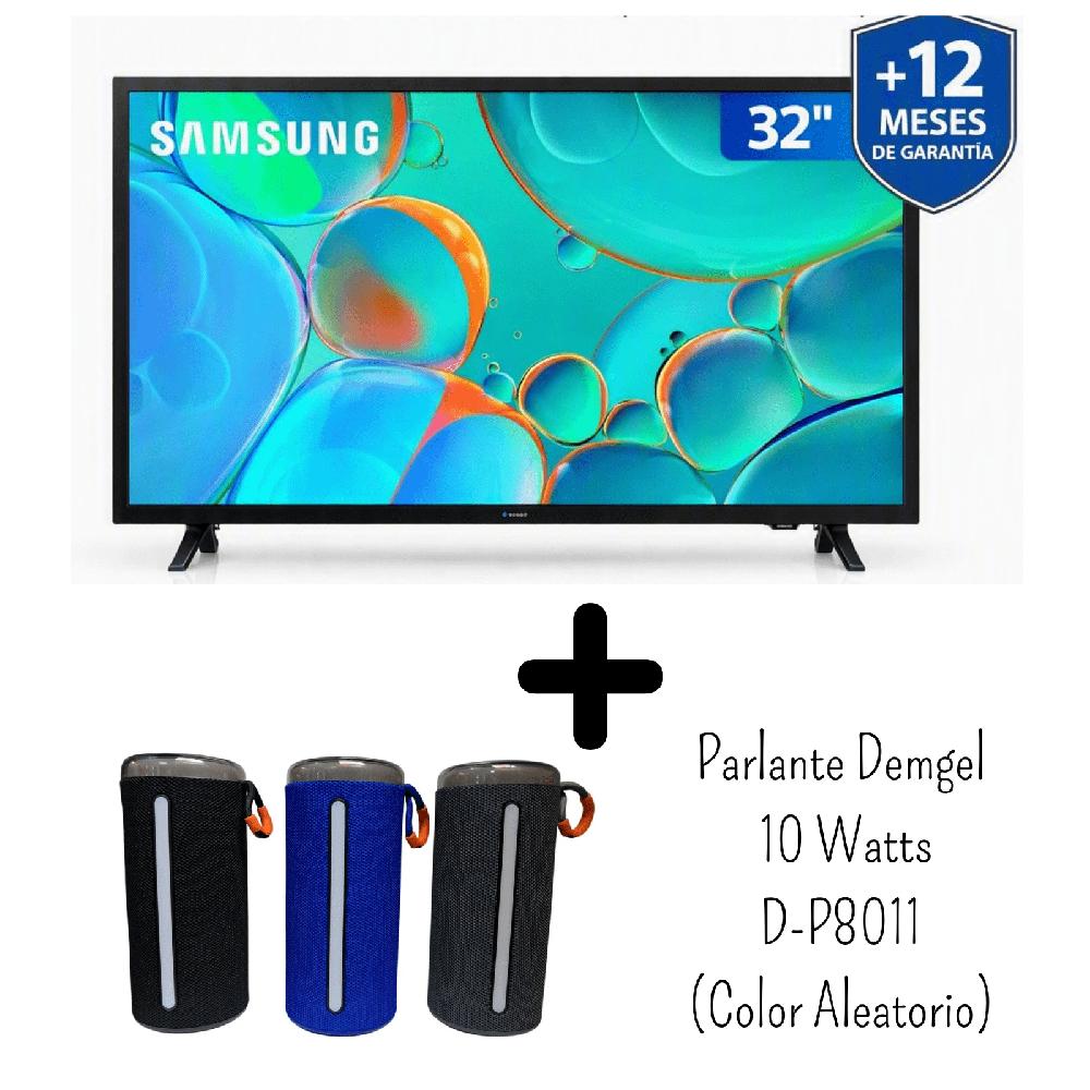 Televisor Samsung 32 Pulgadas HD Smart TV UN32H5000FGXPE Parlante Demgel D-P8011