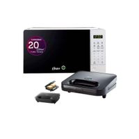 Combo Horno Microondas Digital 20 litros POGGE2701 - Sandwichera compacta CKSTSM2885