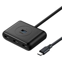 Adaptador HUB 4 Puertos USB-C 3.0 1mt UGREEN CR113