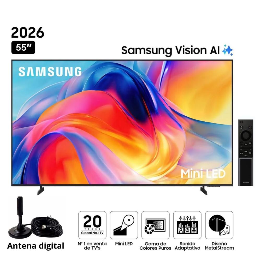 Televisor Samsung  55"" Mini LED  55M70H Vision AI Smart TV  + Antena digital