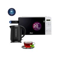 Combo Horno Microondas Digital 20 litros POGGE2701 - Hervidor Eléctrico 1.7 Litros BVSTKT3101