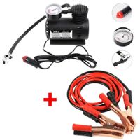 Combo Compresor Inflador Llanta Autos y Cable Arrancador para Bateria