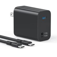 Cargador 1Hora Carga Rápida PD 30W y Cable Tipo C Negro
