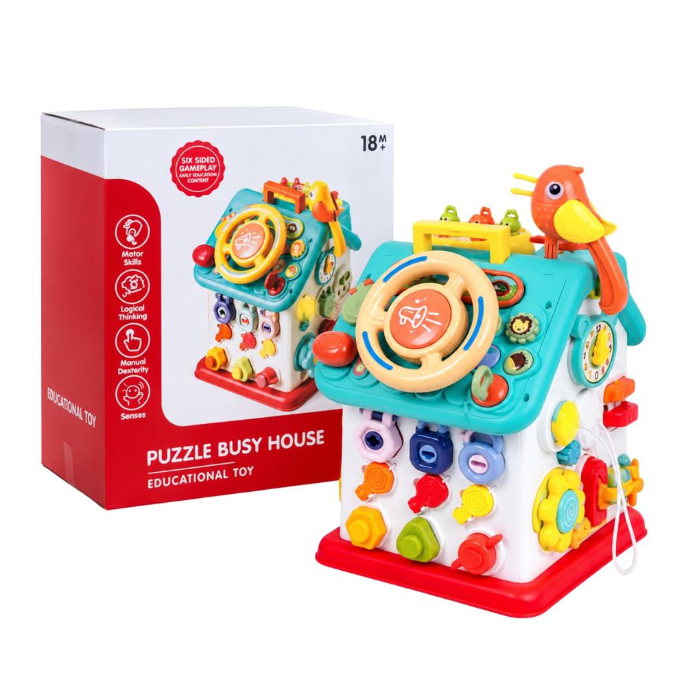 Puzzle Busy House Casita Multifuncional Didáctica
