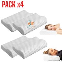 PACK x4 Almohada con Memoria Ergomonica Ortopedica Viscoelastica