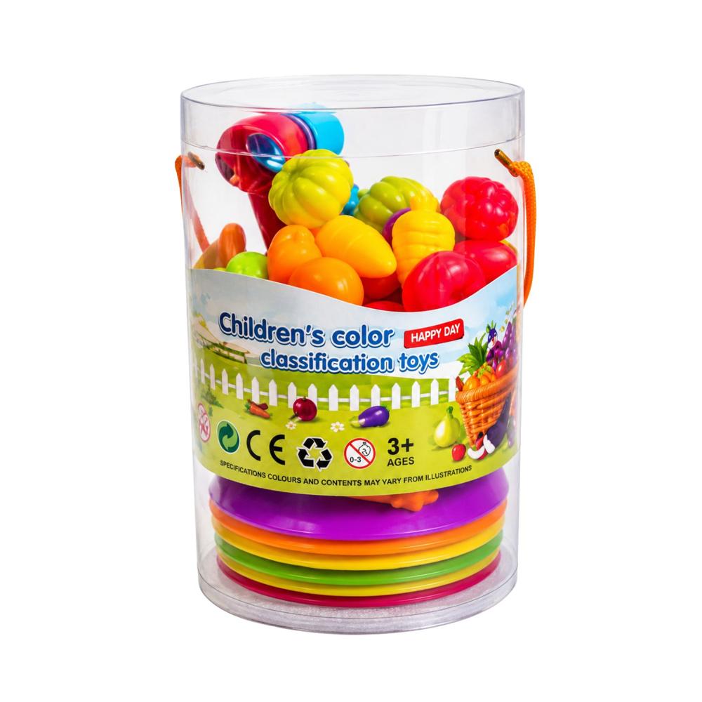 Juego Educativo De Clasificación De Colores y Formas Verduras