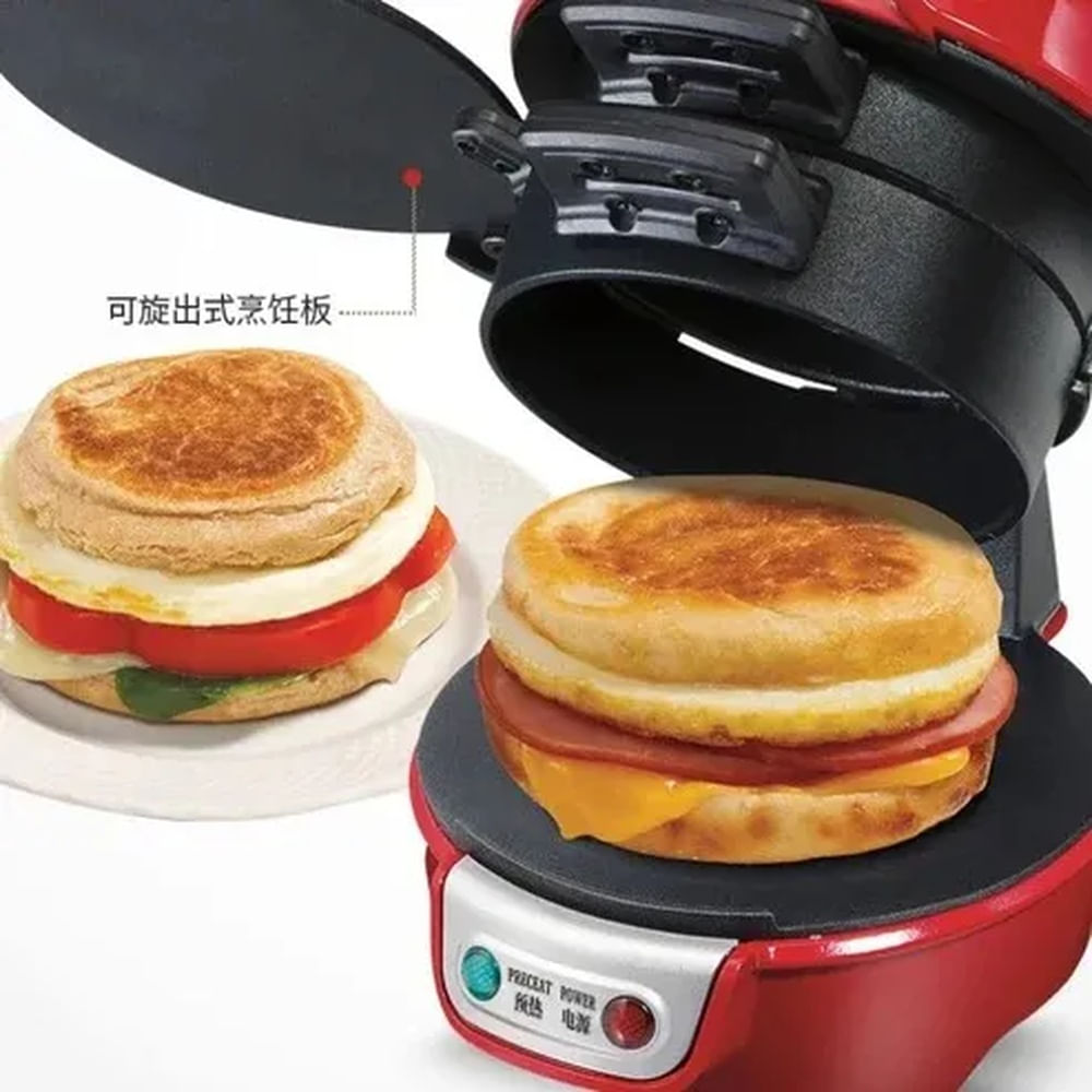 Tostadora de SándwichesHamburguesas de Revestimiento Antiadherente