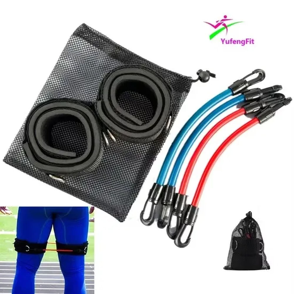 Correas de Tobillo con Ligas de Resistencia - Entrenamiento Funcional de Velocidad y Coordinación