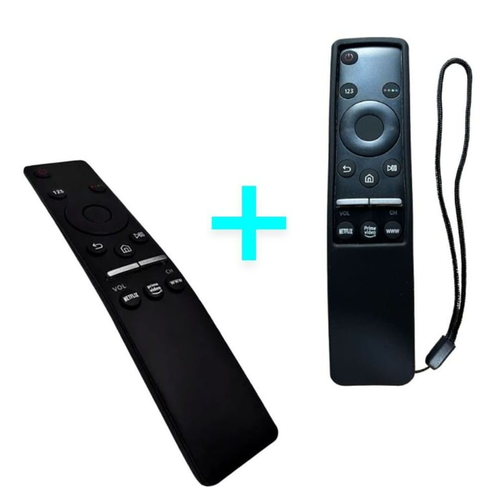 Control smart samsung más funda protector negro