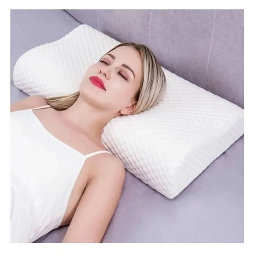 Almohada con Memoria Ergomonica Ortopedica Viscoelastica Evita Dolor