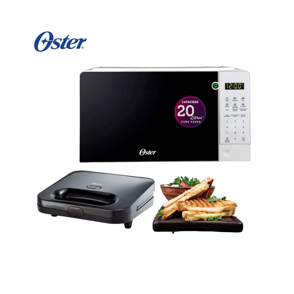 Combo Horno Microondas Digital 20 litros POGGE2701 - Sandwichera compacta CKSTSM2885