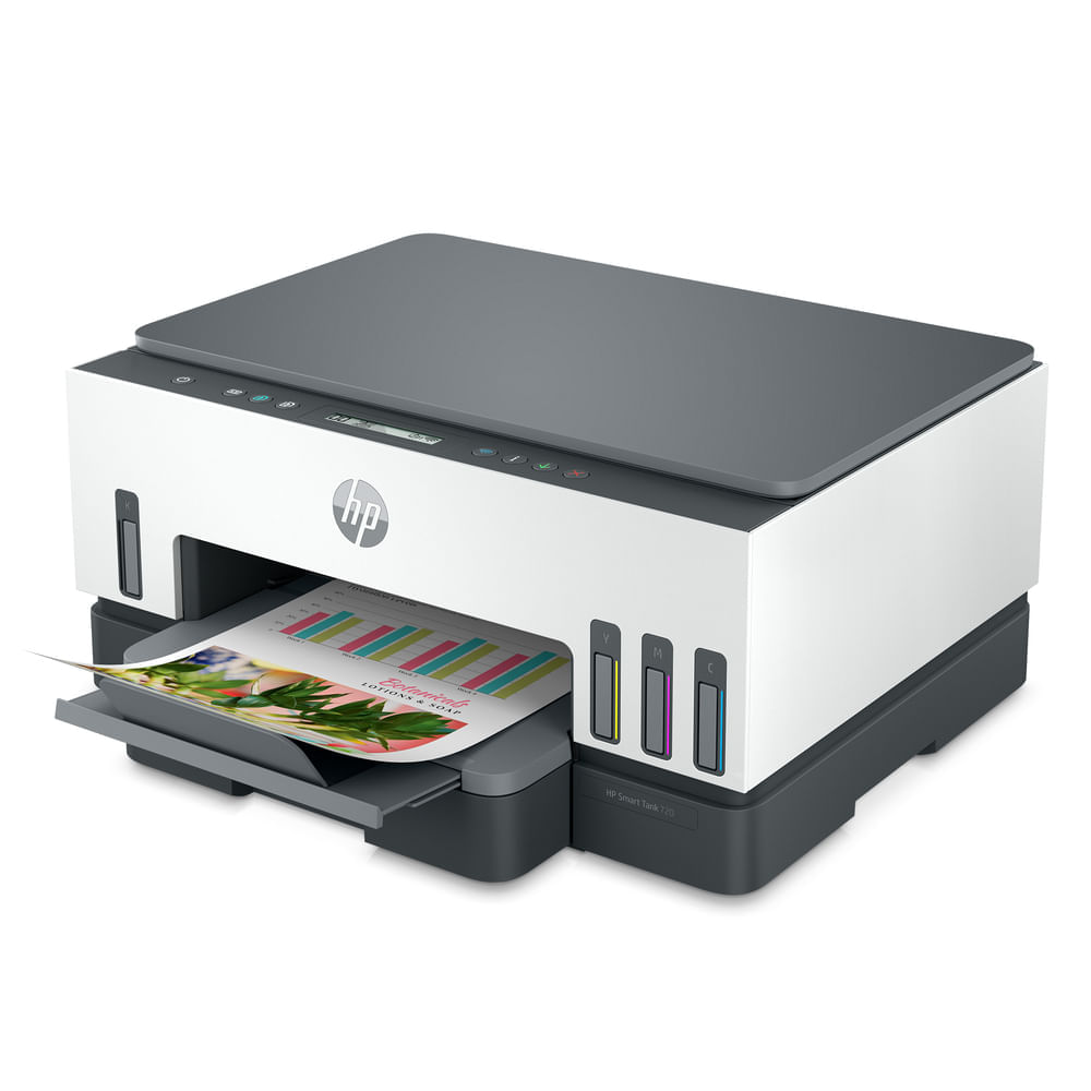 Impresora multifuncional HP Smart Tank 720 blanco