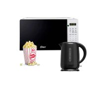 Combo Horno Microondas Digital 20 litros POGGE2701 - Hervidor Eléctrico 1.7 Litros BVSTKT3101