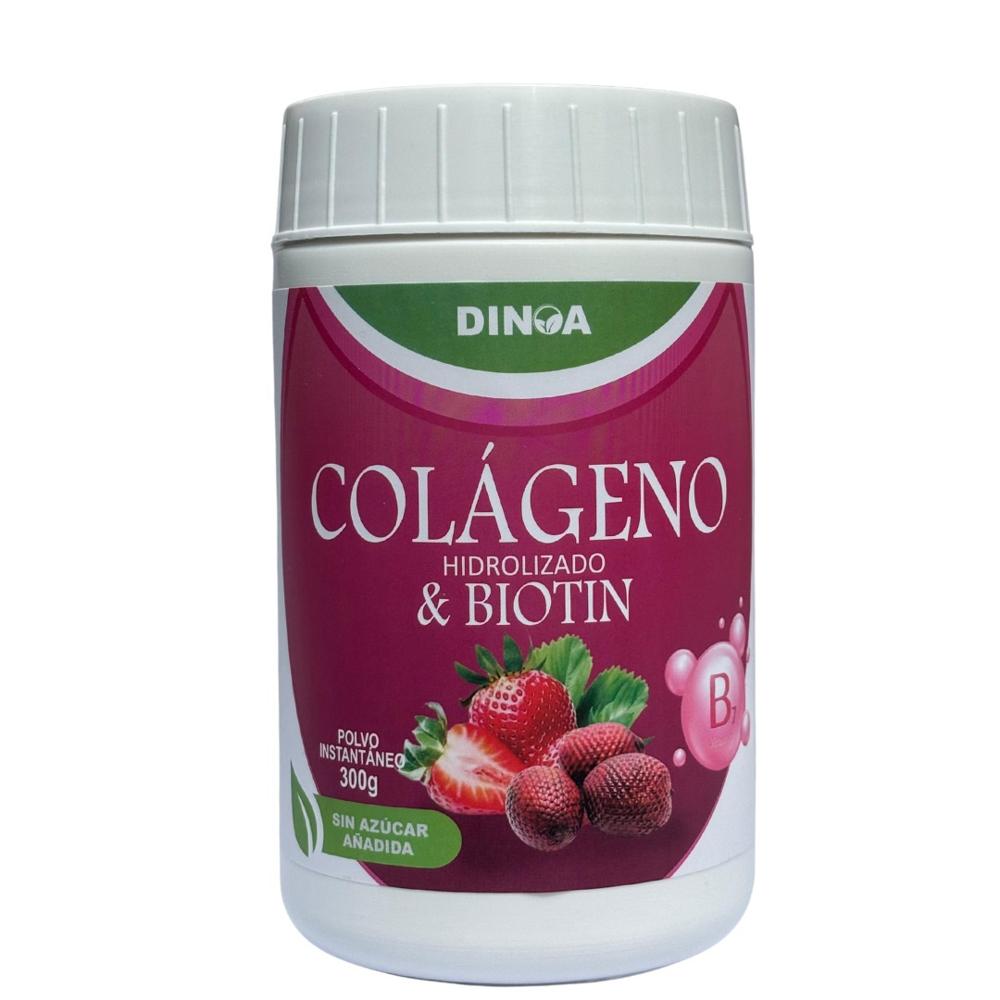 Colágeno Hidrolizado y Biotina Dinoa Polvo 300gr - Salud Capilar y Cutánea