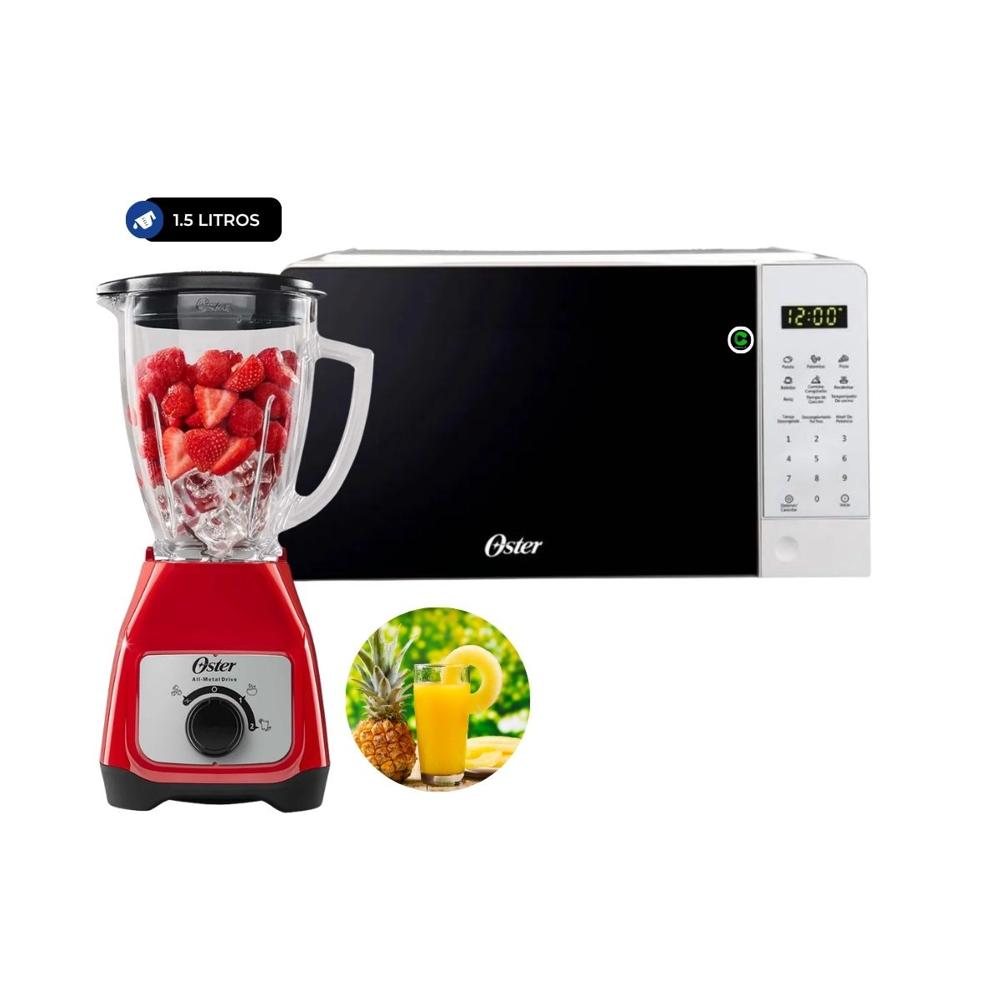 Combo Horno Microondas Digital 20 LT POGGE2701 - Licuadora de 550 W BLSTKAGRRD