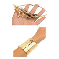 Vincha Egipcia Dorada con Brazalete Chic para Disfraz Halloween Fiesta 508A-8