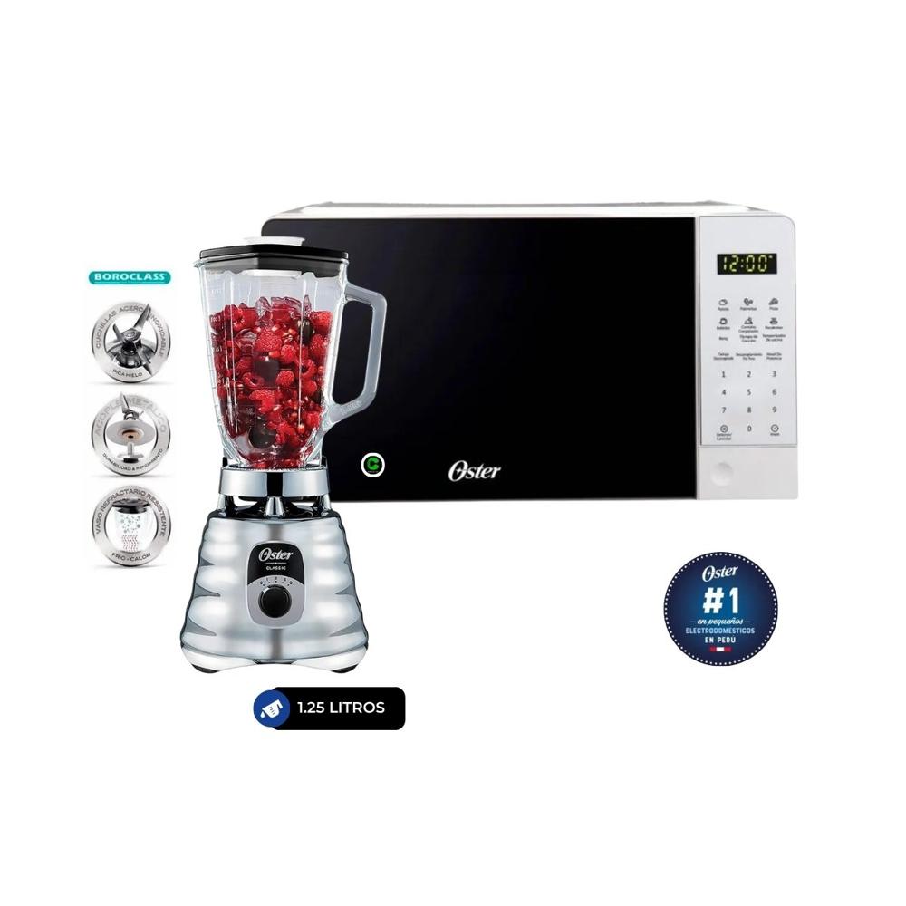 Combo Horno Microondas Digital 20 litros y Licuadora clásica BLST4655 3 Velocidades